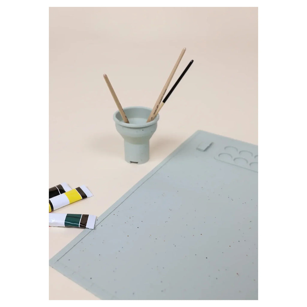 Art Painting Silicone Placemat Seafoam