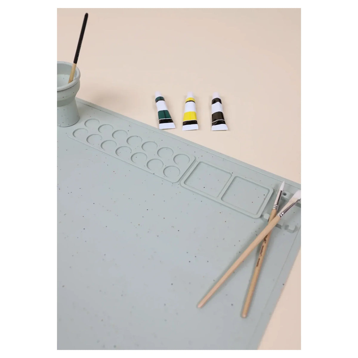 Art Painting Silicone Placemat Seafoam
