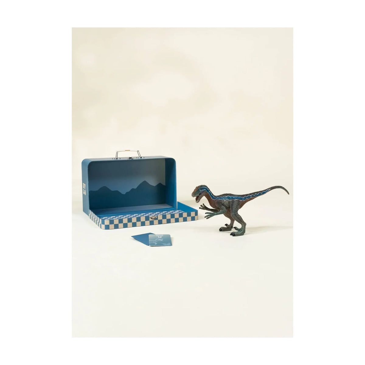 Velociraptor Dinosaur in a Collectible Box