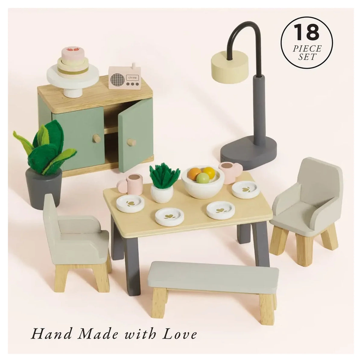 Wooden Dolls House Dining Room