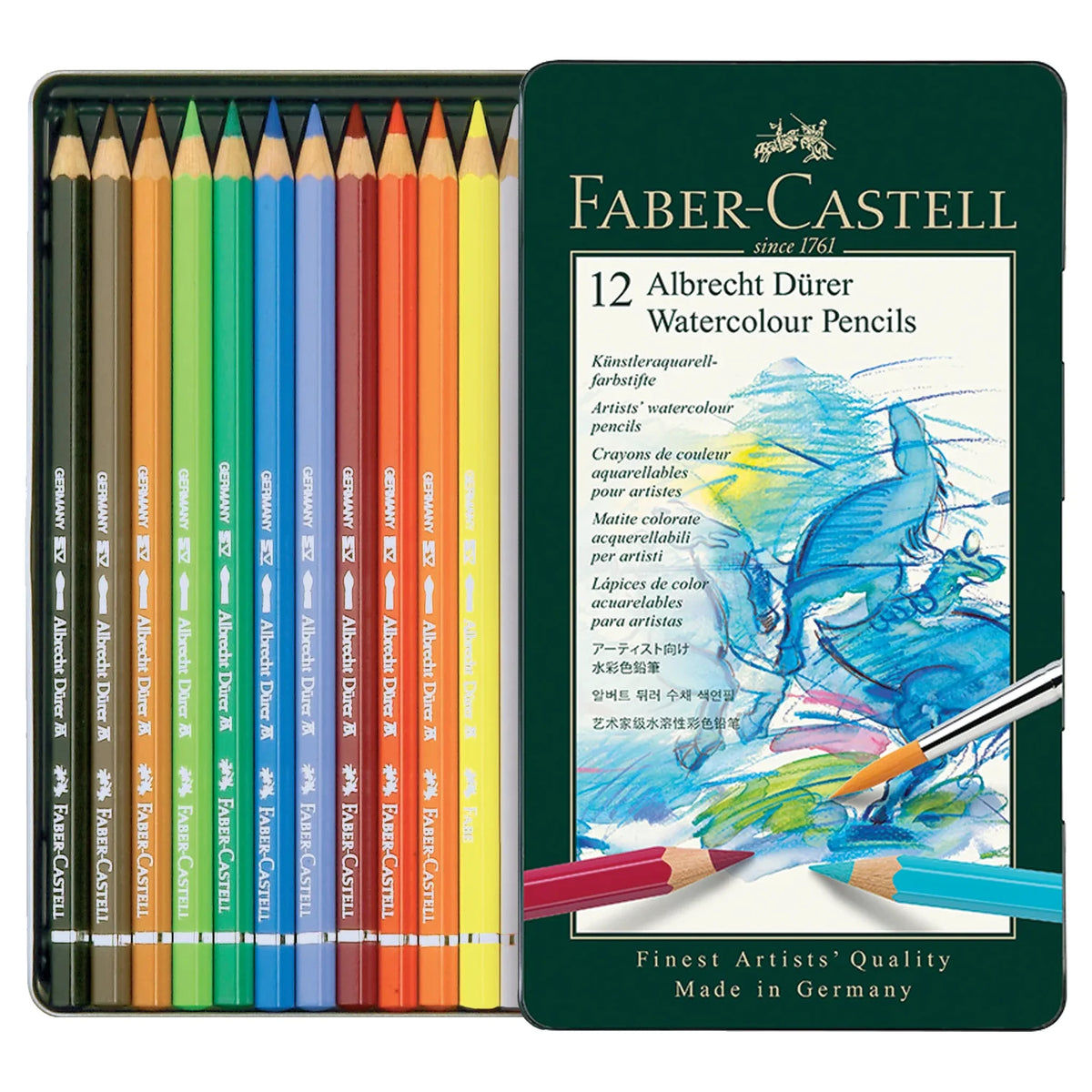 Albrecht Dürer Artists' Watercolor Pencils, Tin of 12