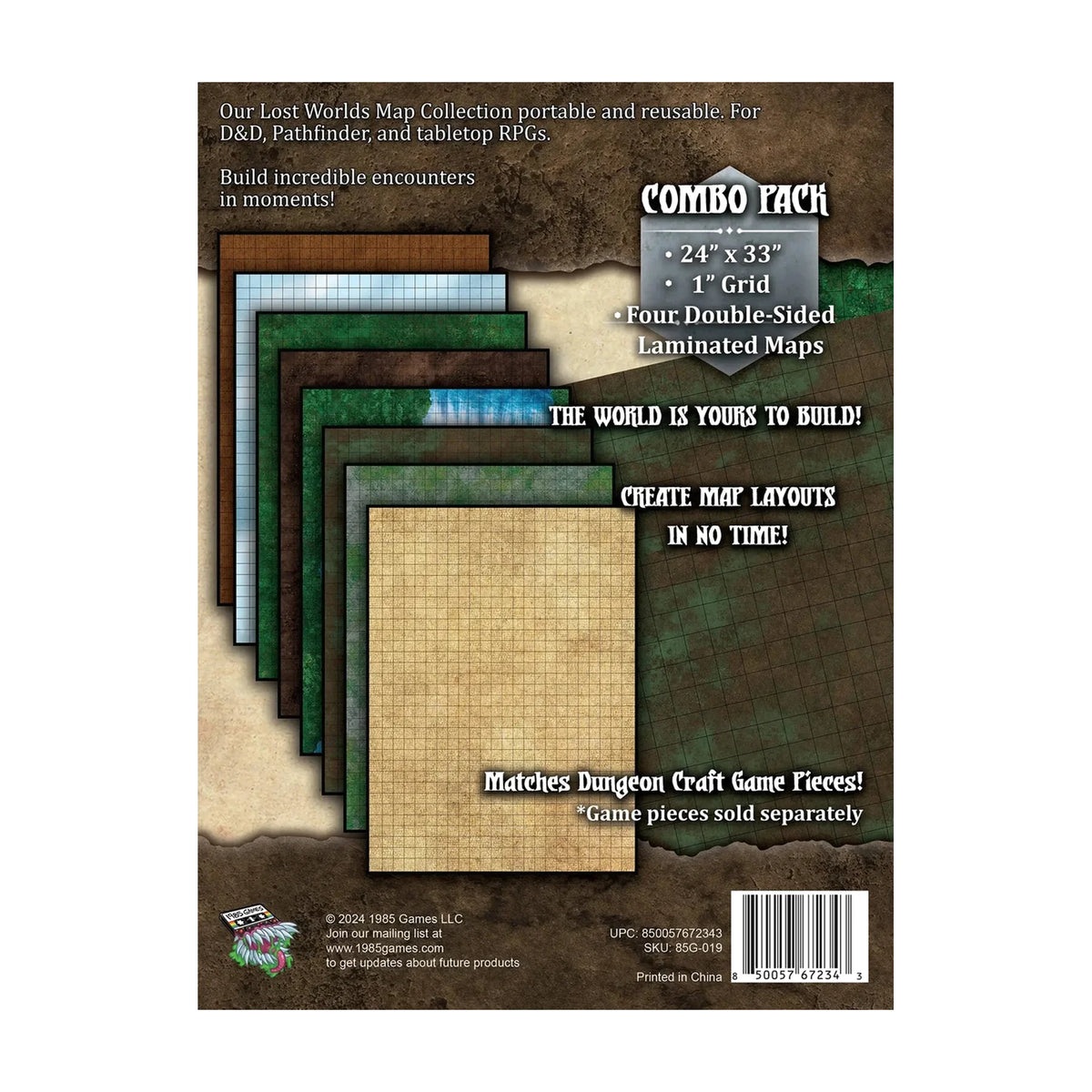 BattleMap - Lost World 4-Map Pack