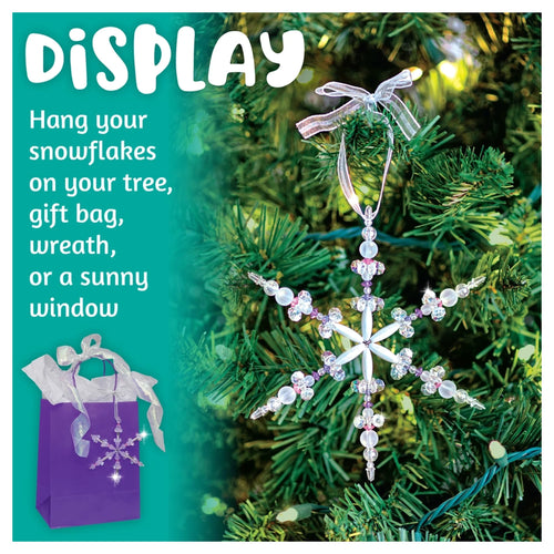 Beaded Snowflake Ornaments – Holiday Diy Craft For Kids