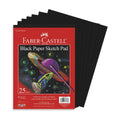 Black Paper Sketch Pad 25 Sheets, 9" x 12"