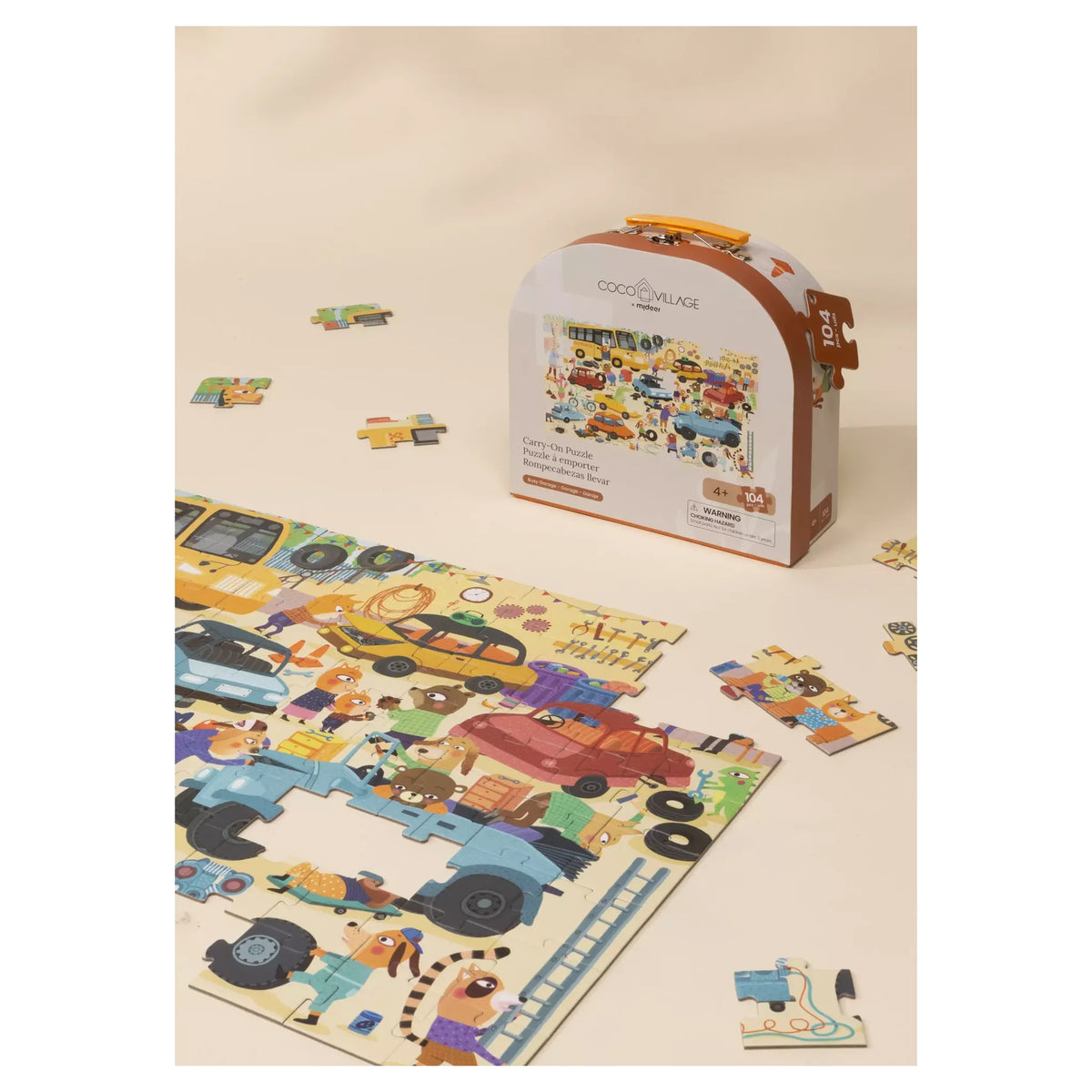Carry-On Puzzle - Busy Garage - 104pcs