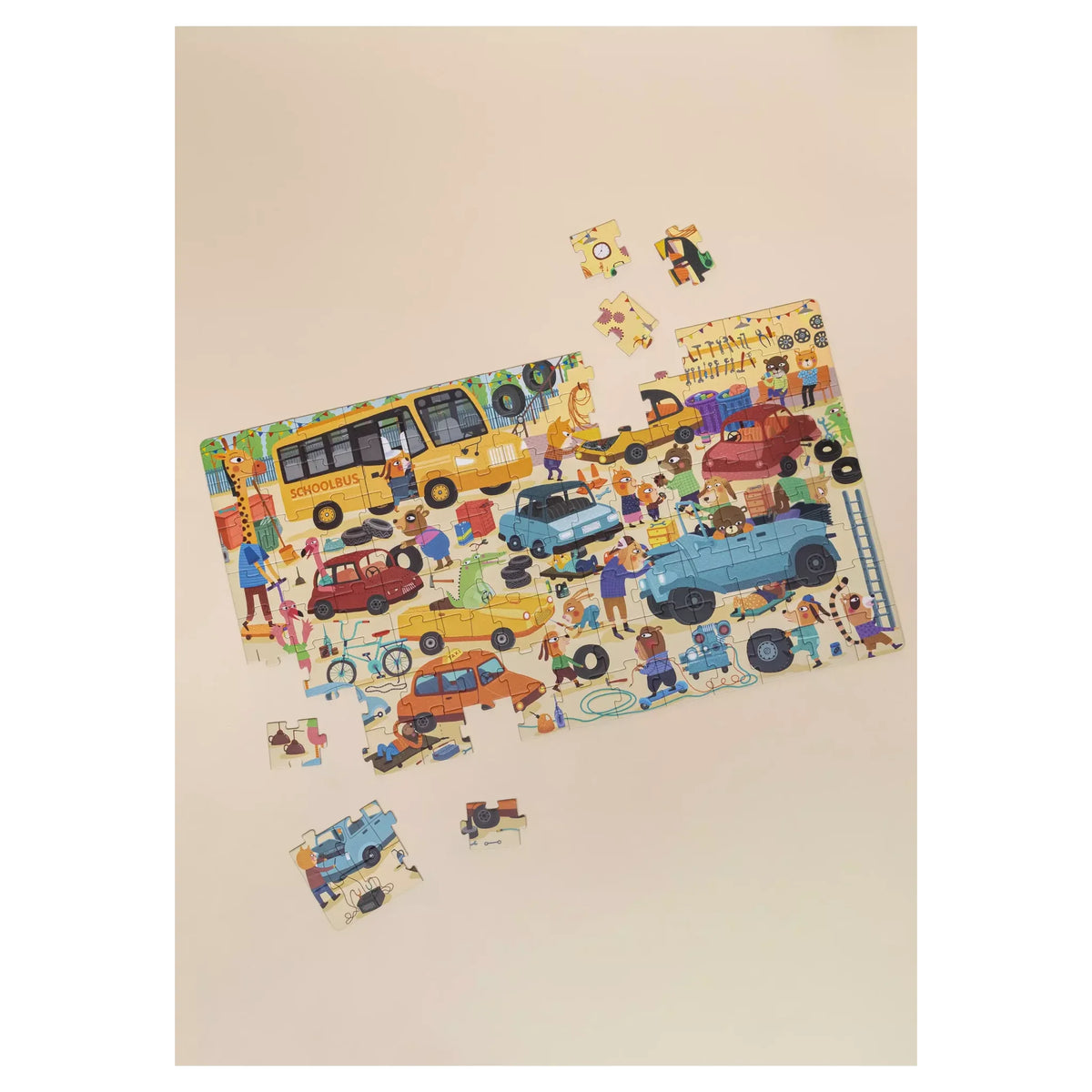 Carry-On Puzzle - Busy Garage - 104pcs