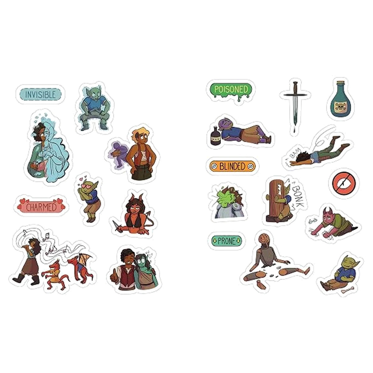 Düngeonmeister RPG Sticker Book by Jef Aldrich