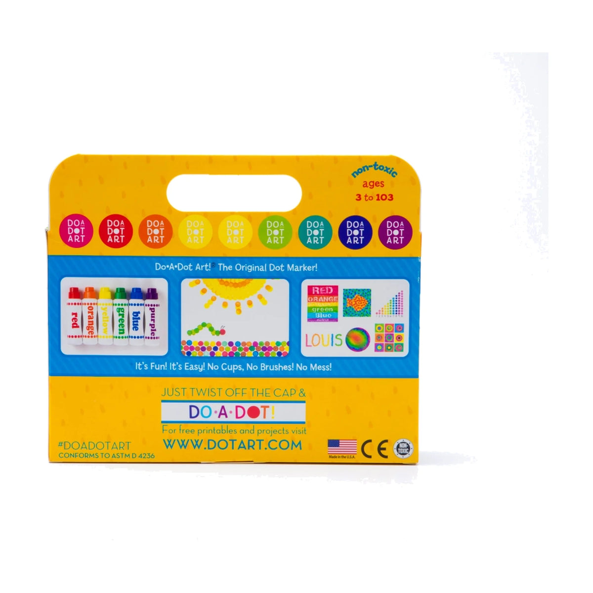 Do A Dot Art! Rainbow Dot Markers – Made in USA - Set of 6