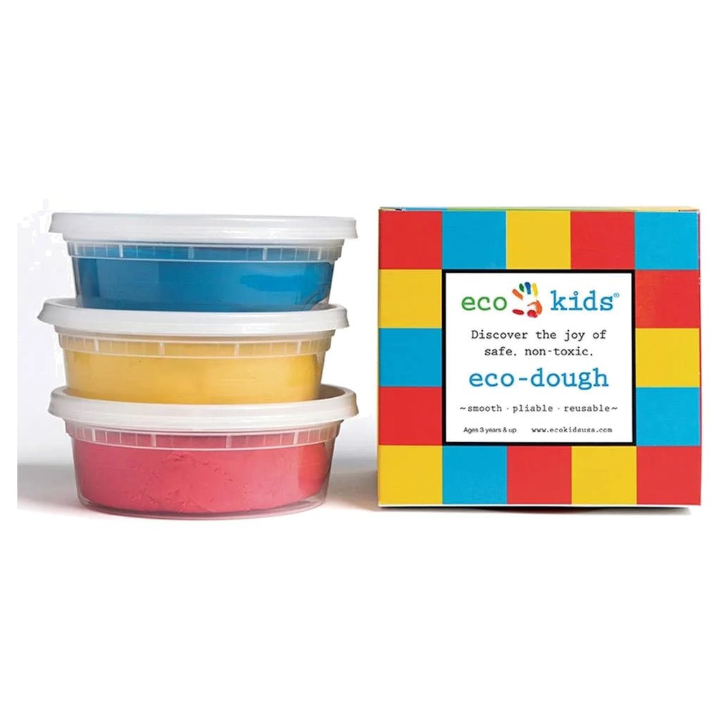 Eco-Dough (3-Pack) - Natural, Non-Toxic Primary Colors