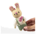 Felt Easter Bunny Heart Lollipop Ornament