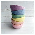 Felted Pastel Rainbow Bowls - Set Of Six
