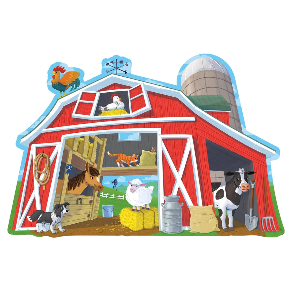 Floor Puzzle: Barn Buddies