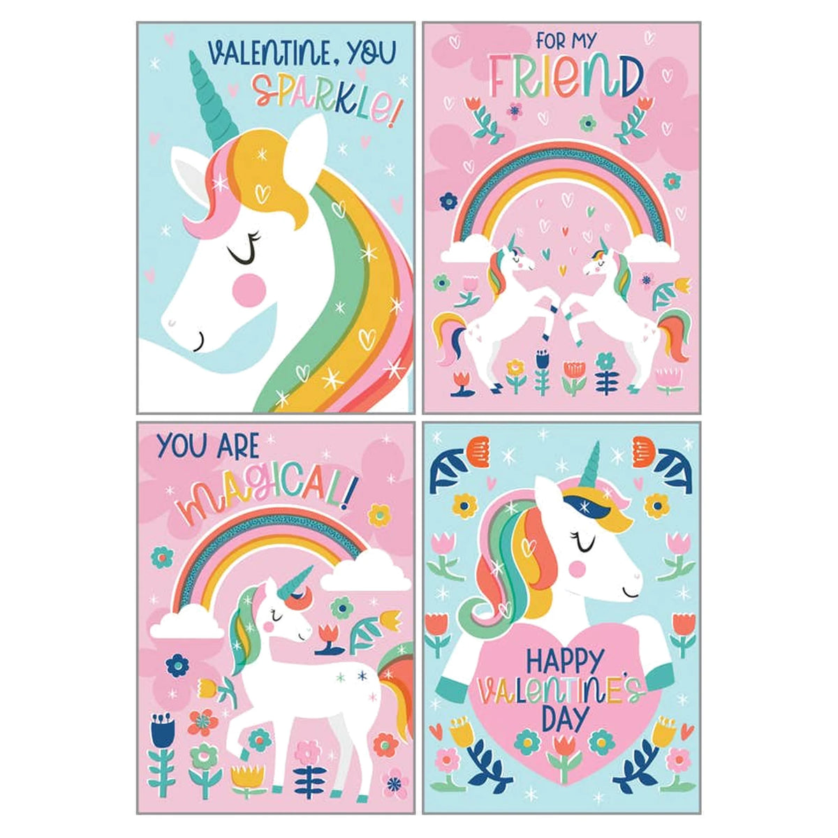 Kids Valentine Pack - Magical Unicorns