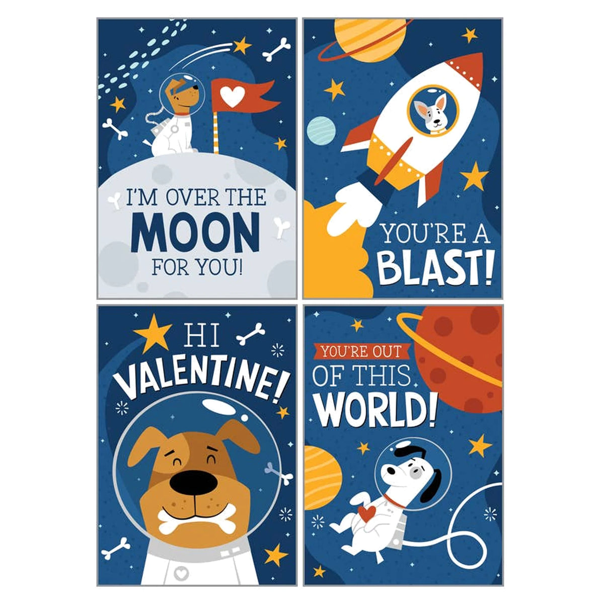 Kids Valentine Pack - Space Pups