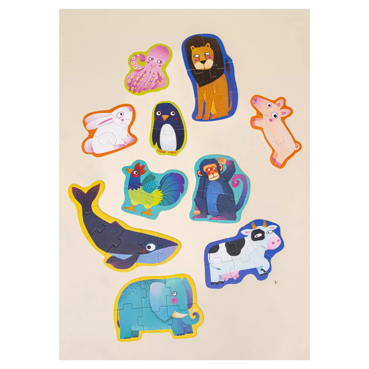 Level Up Puzzles Level 1 -The animals (10 puzzles)
