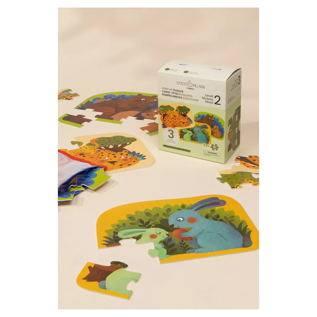 Level Up Puzzles Level 2- Parent & Baby(3 puzzles)