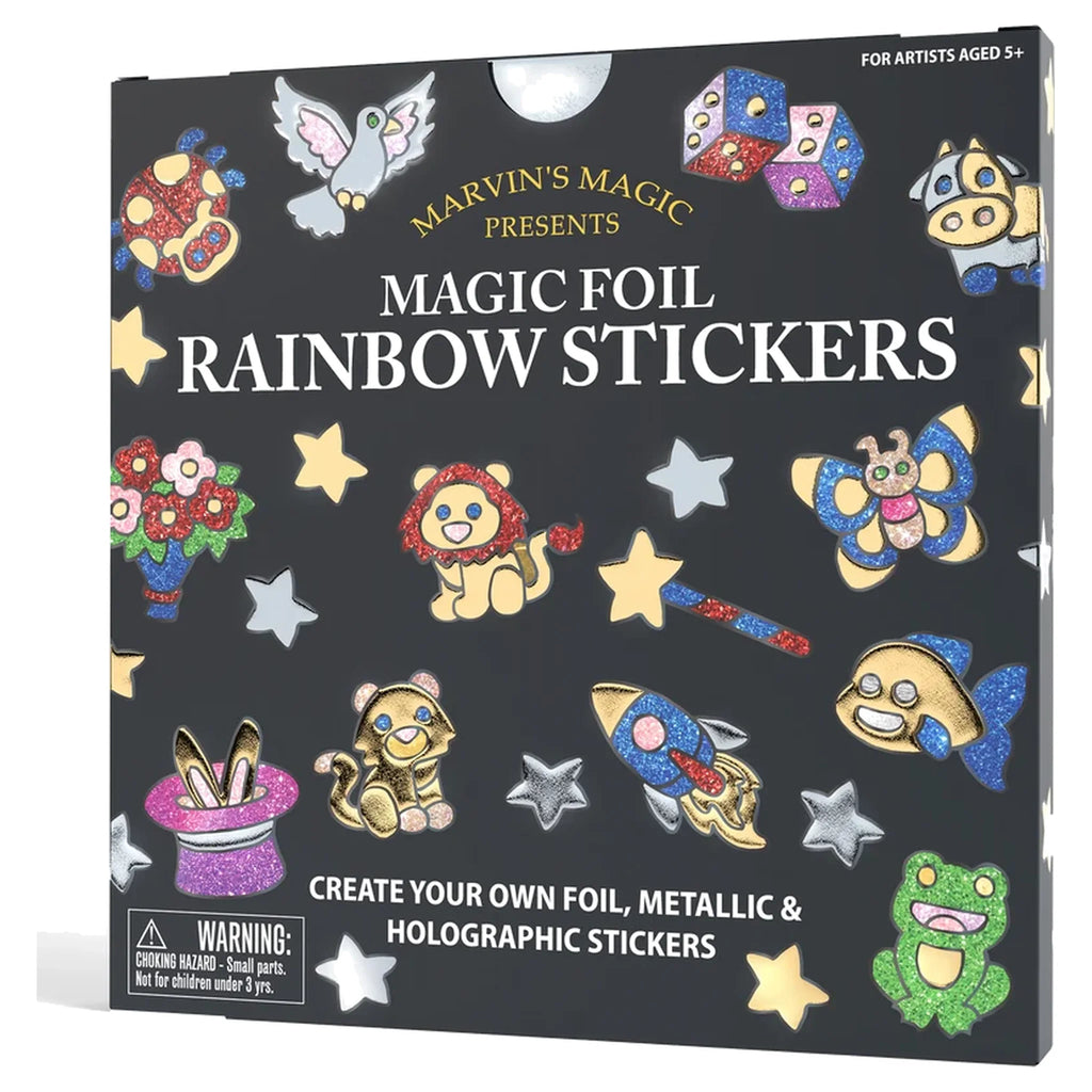 Magic Foil Rainbow Sticker Art Kit – 150 Pack