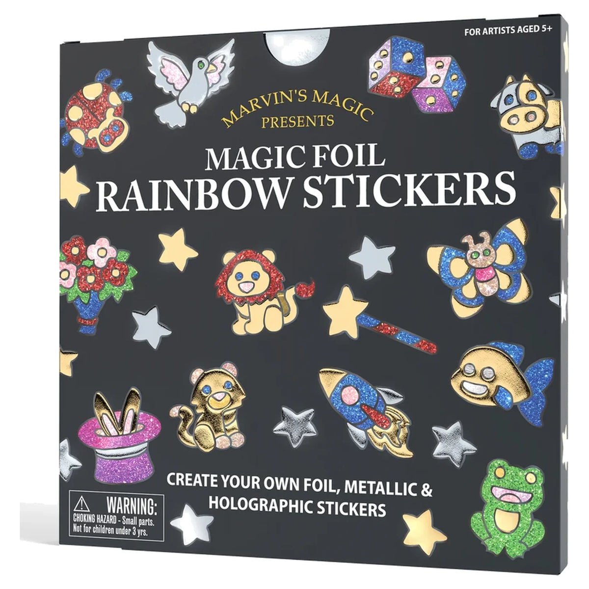 Magic Foil Rainbow Sticker Art Kit – 150 Pack