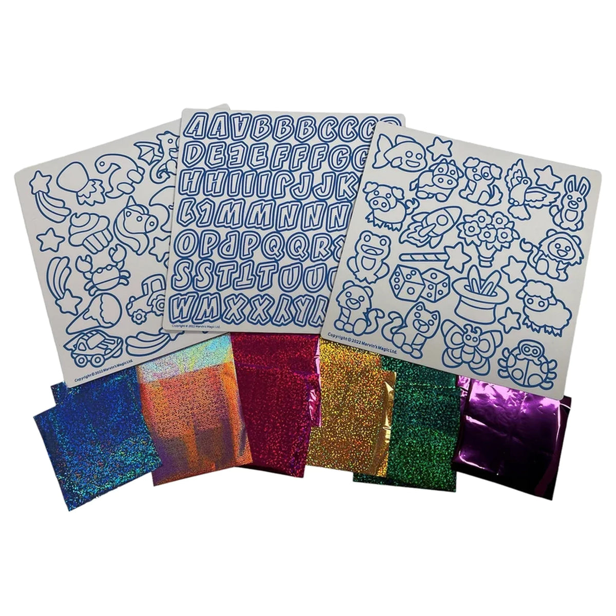 Magic Foil Rainbow Sticker Art Kit – 150 Pack