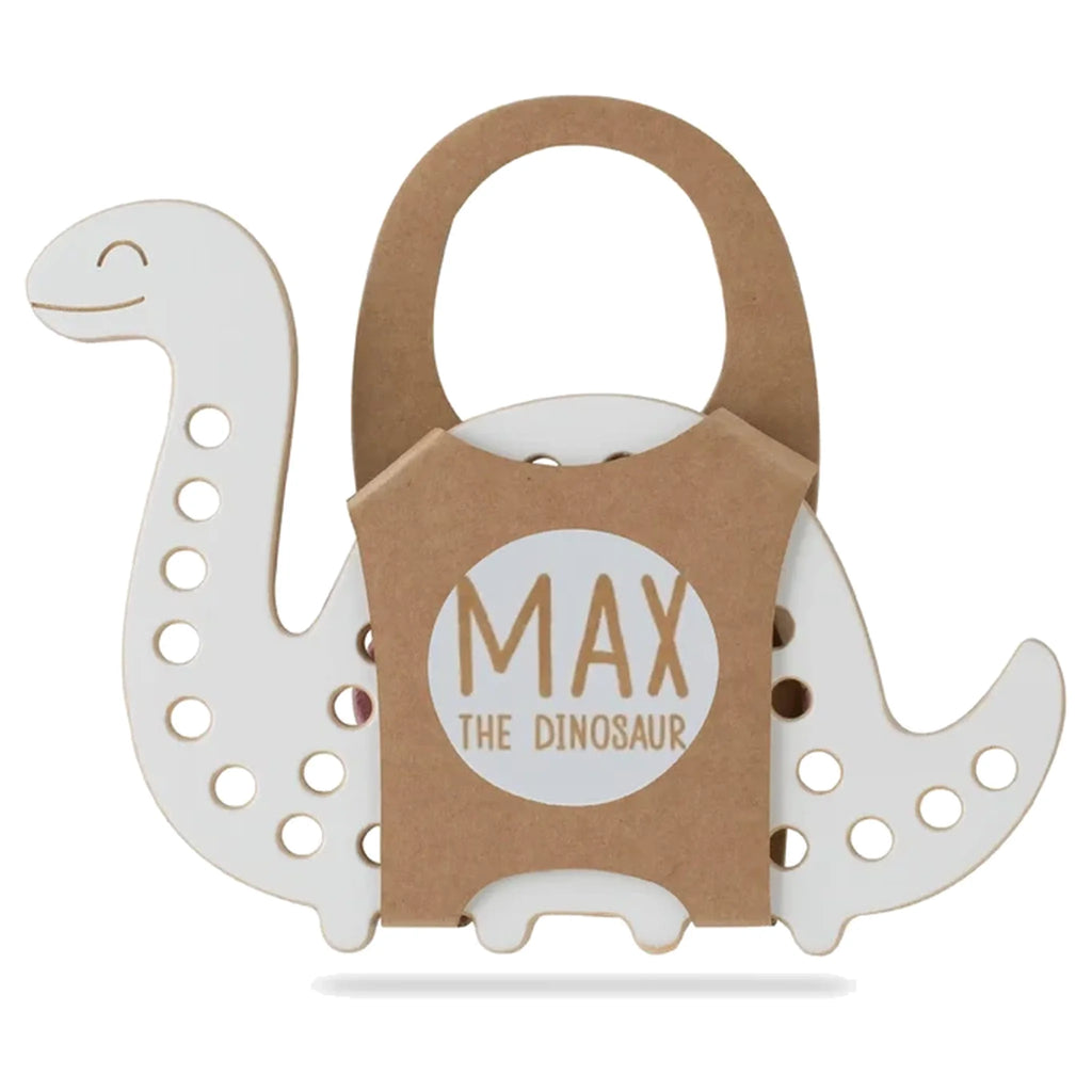 Max the Dinosaur, wooden lacing toy, montessori