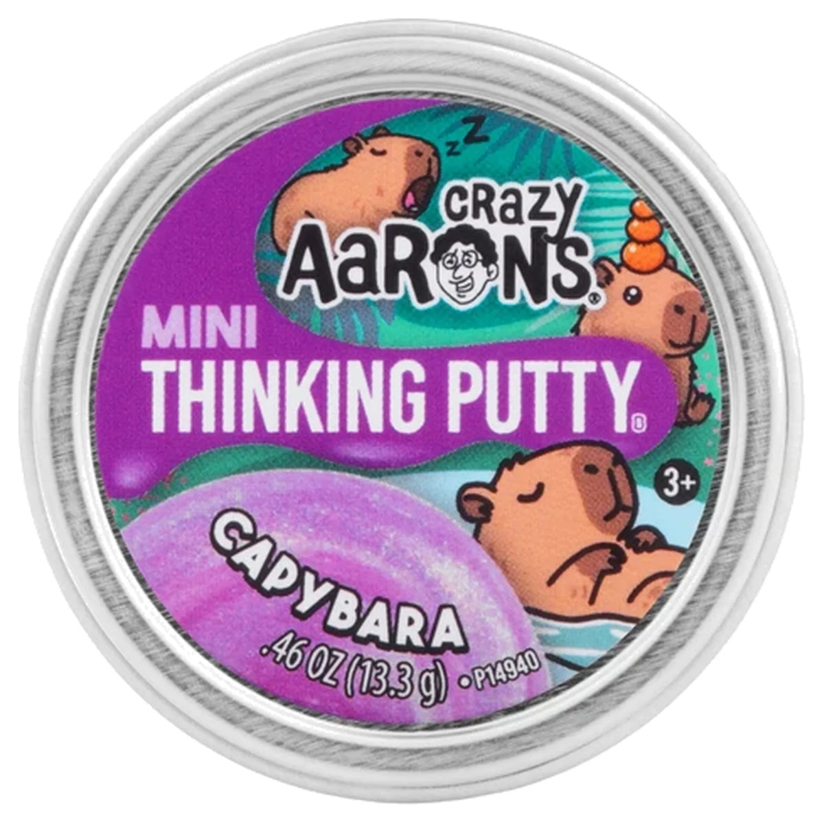 Mini Capybara - 2" Thinking Putty Tin