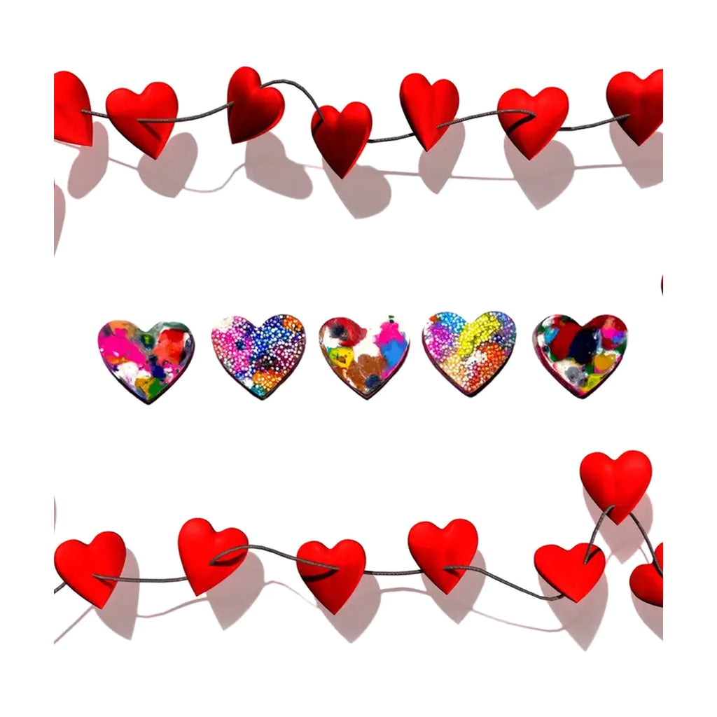 Multicolor Heart Crayon Gift Box