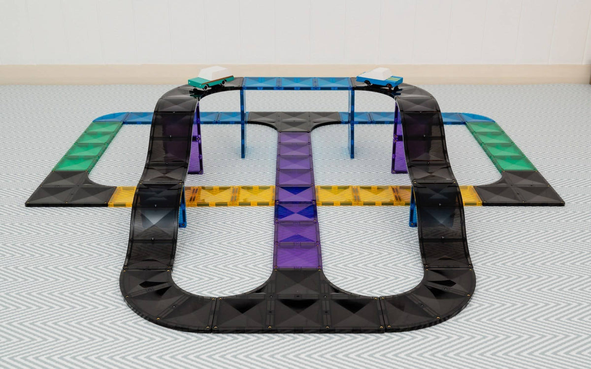 CONNETIX Roads Ramps & Intersections Pack, 16 Pieces