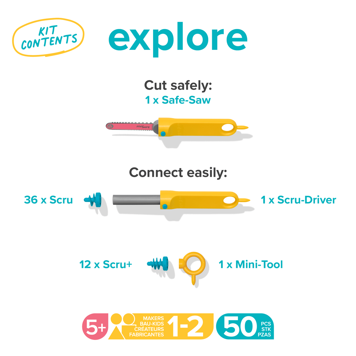 Explore Kit | Makedo Cardboard Construction