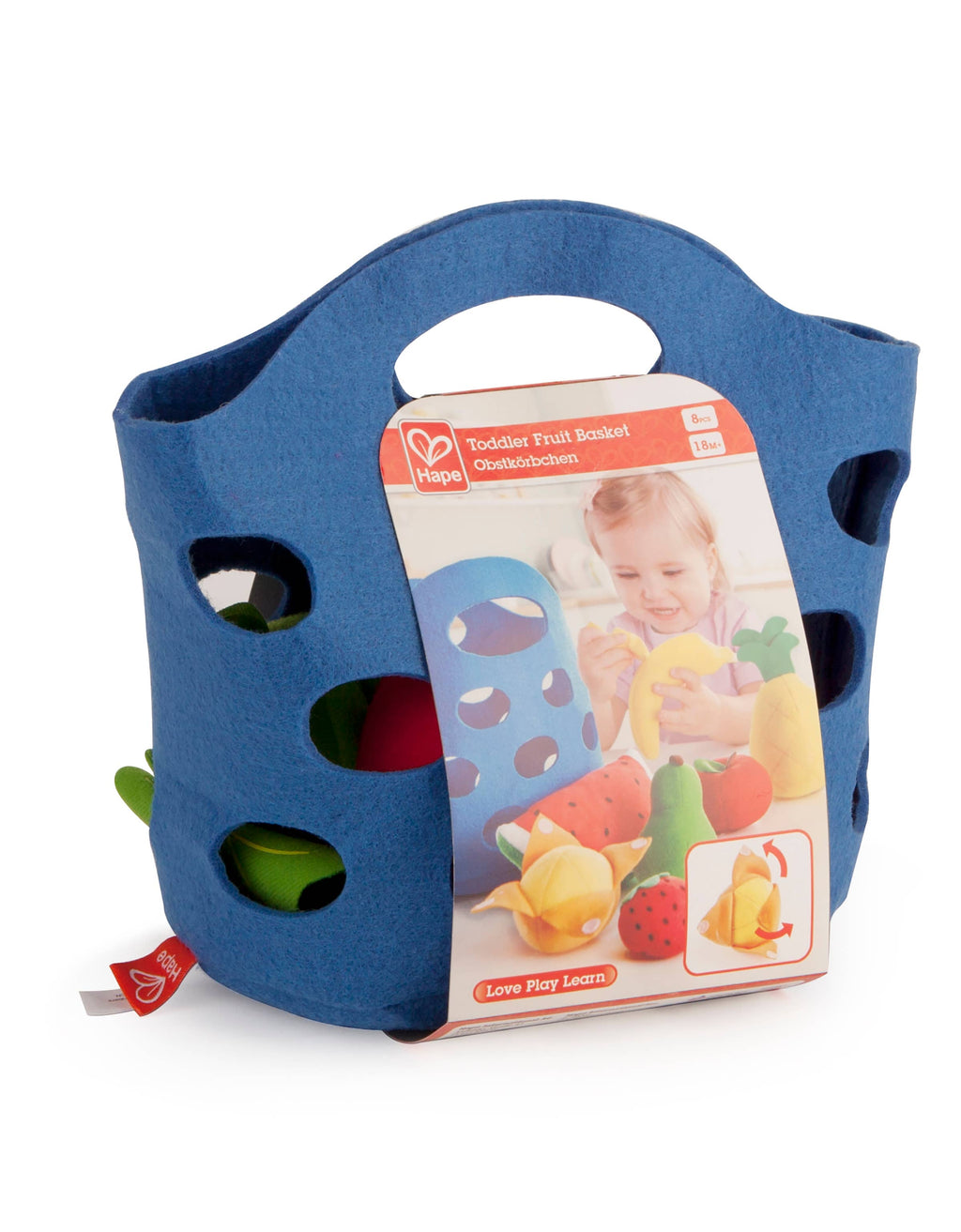 Toddler Fruit Basket - Soft Felt Toy Food Set for 18+ Months