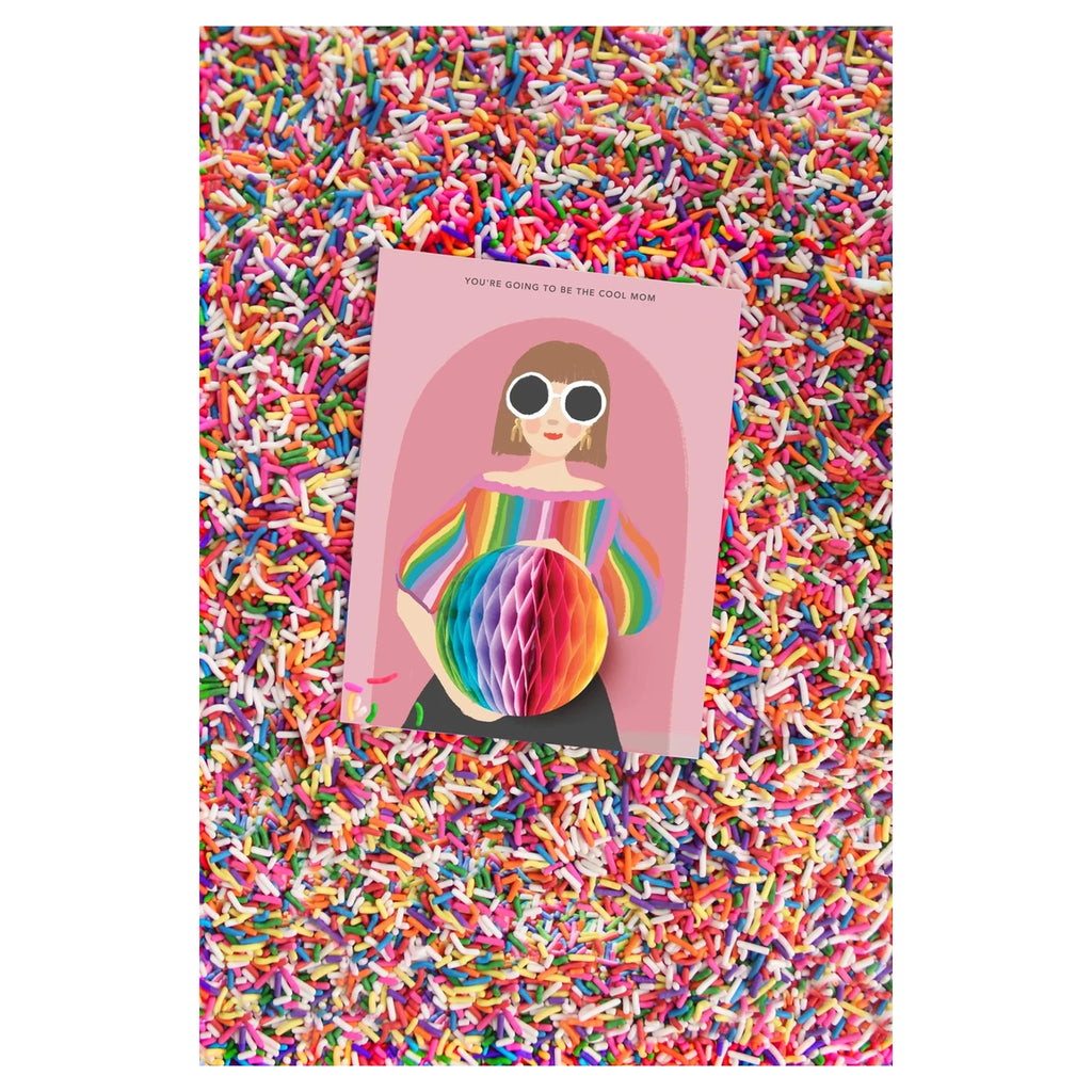 Pop-up Card -  Cool Mom - Pregnancy/Baby/New Mom