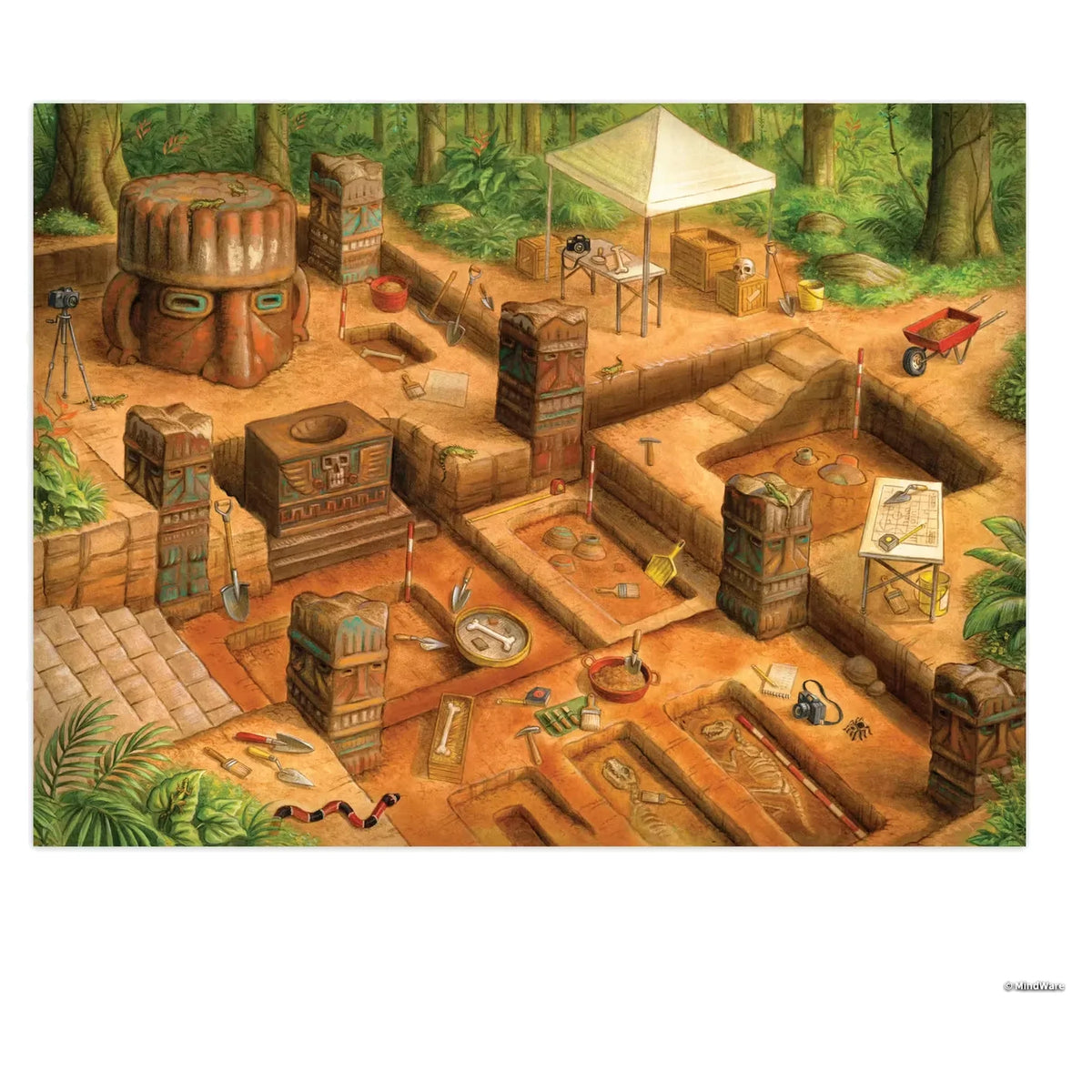 Seek & Find Glow Puzzle: Ancient Hidden City