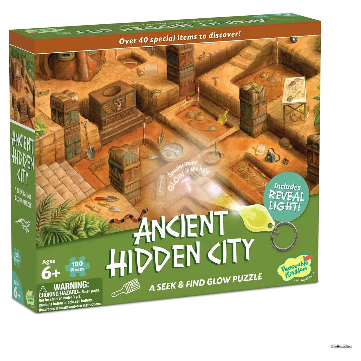 Seek & Find Glow Puzzle: Ancient Hidden City