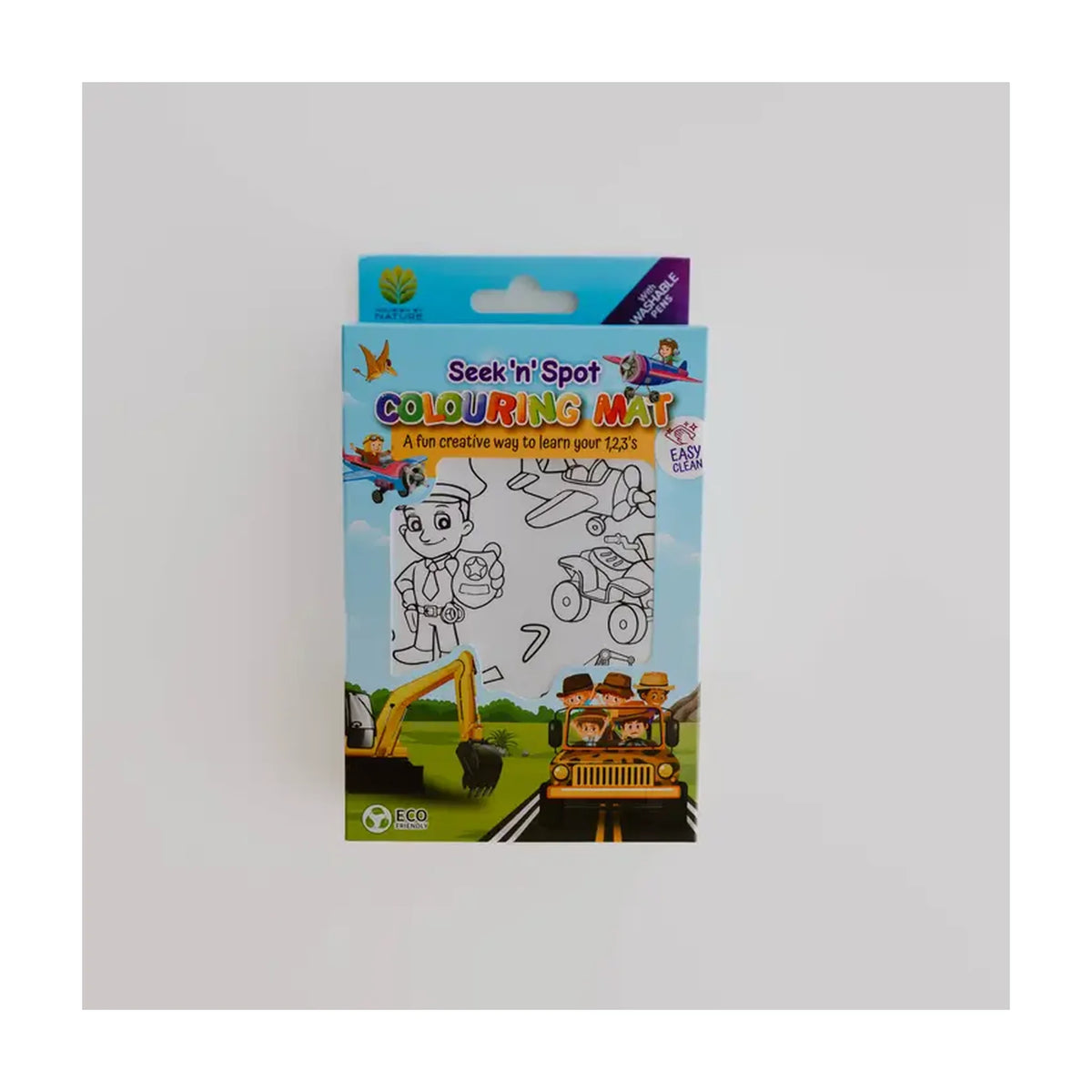 Seek N Spot Silicone Colouring Mat Cars and Trucks