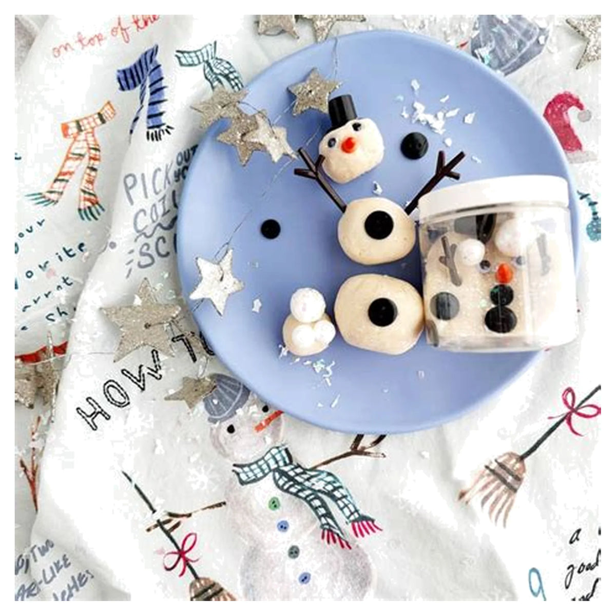 Snowman Mini Dough-To-Go