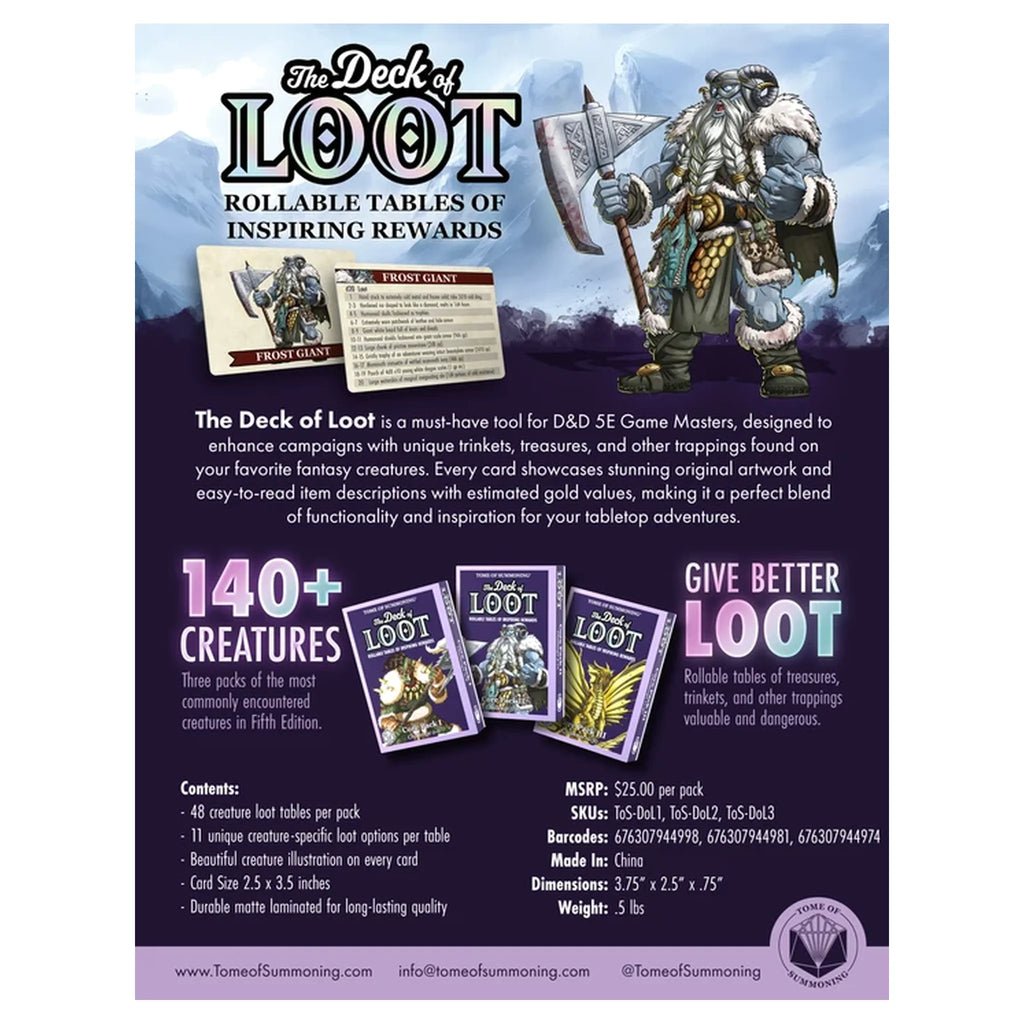 The Deck of Loot: Core Pack 2 - CR 5-10