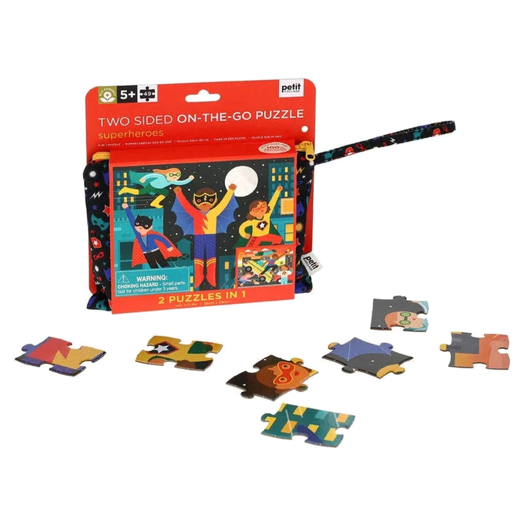 Two Sided Superheroes On-the-Go Puzzle