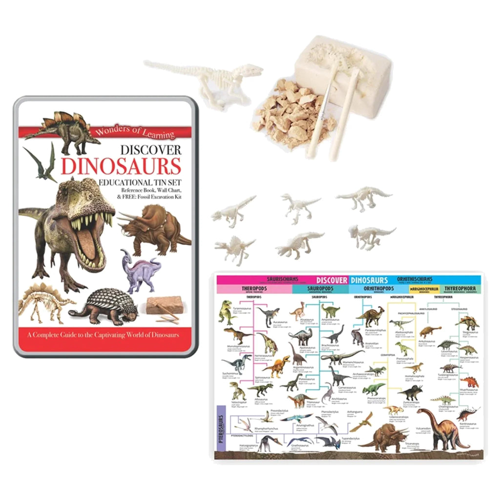 Wonders of Learning Dinosaurs Tin Set